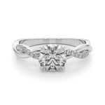 Elegant 1/2 CT Solitaire Engagement Ring in 14kt White Gold