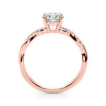 Elegant 1/2 CT Solitaire Engagement Ring in 14kt White Gold