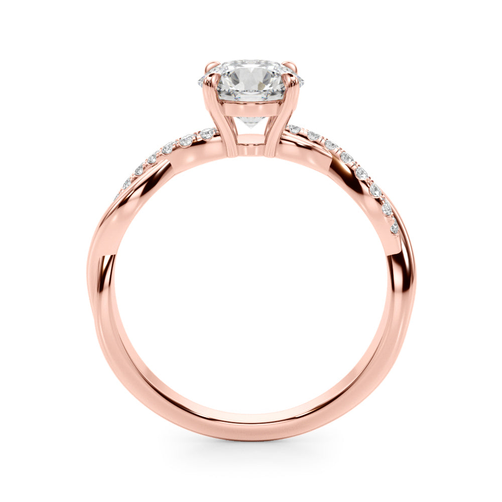 Elegant 1/2 CT Solitaire Engagement Ring in 14kt White Gold