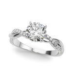 Elegant 1/2 CT Solitaire Engagement Ring in 14kt White Gold