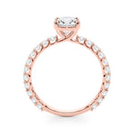 Exquisite 14kt White Gold Engagement Ring Semi-Mount with 5/8 ct. tw. SI1-SI2, G-H Diamonds - Center Stone Not Included