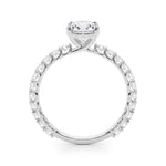 Exquisite 14kt White Gold Engagement Ring Semi-Mount with 5/8 ct. tw. SI1-SI2, G-H Diamonds - Center Stone Not Included