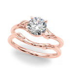 Exquisite 14kt White Gold Round Cut Engagement Ring Setting - Style 51172-E-1/2