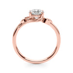 Exquisite 14kt White Gold Round Cut Engagement Ring Setting - Style 51172-E-1/2