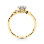 Exquisite 14kt White Gold Round Cut Engagement Ring Setting - Style 51172-E-1/2
