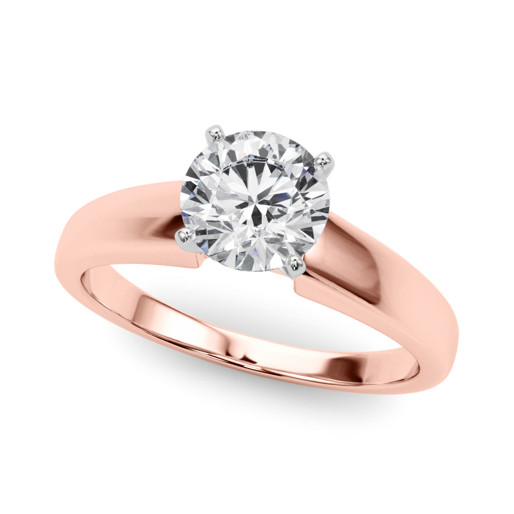 Exquisite 14kt White Gold Semi-Mount Ring Setting - Remount Your Dream Diamond