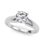 Exquisite 14kt White Gold Semi-Mount Ring Setting - Remount Your Dream Diamond