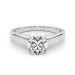 Exquisite 14kt White Gold Semi-Mount Ring Setting - Remount Your Dream Diamond