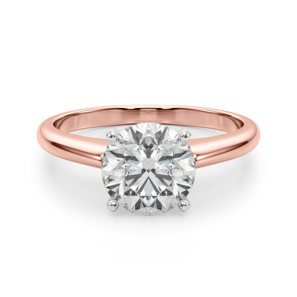 Elegant 14kt White Gold Remount Ring Setting - Style 