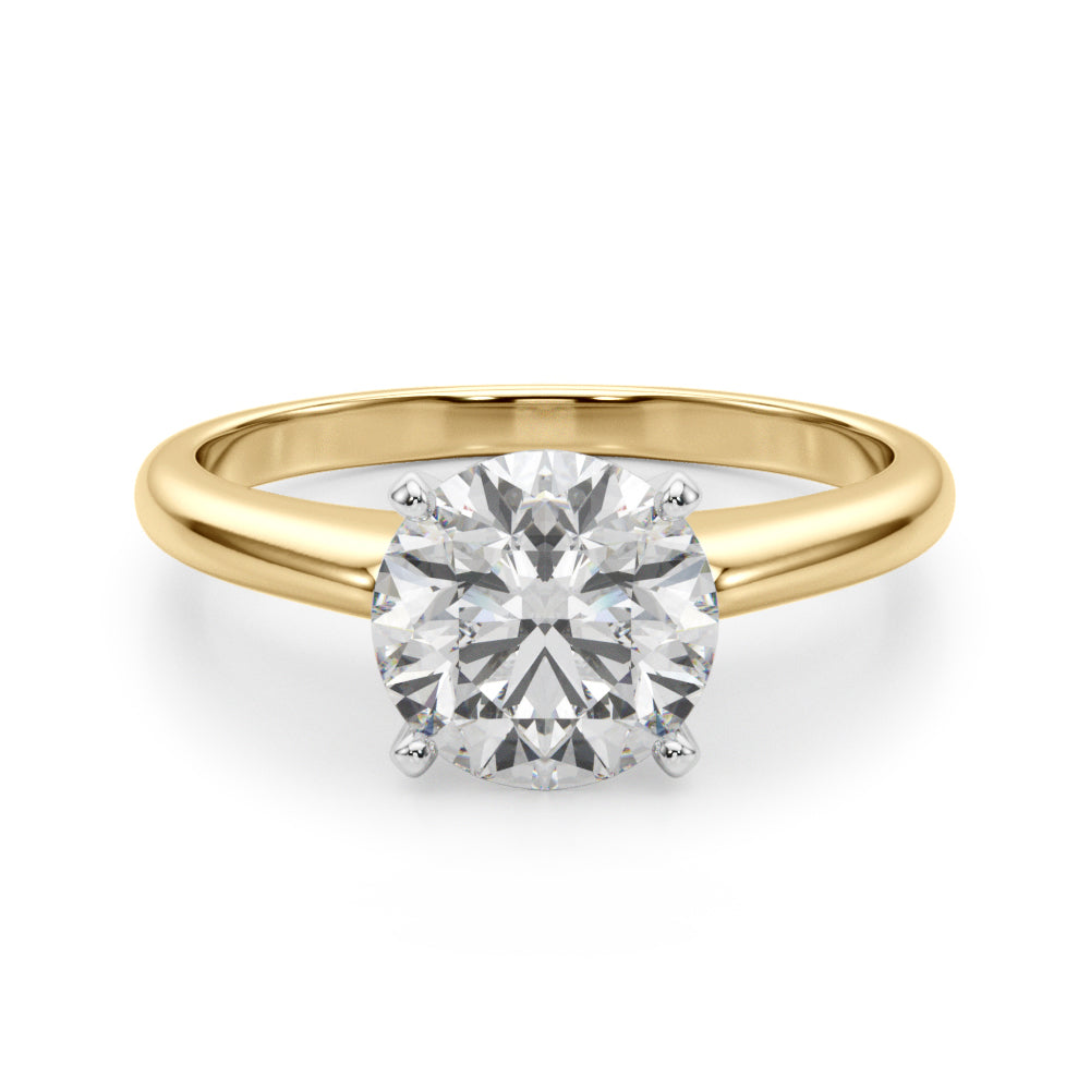 Elegant 14kt White Gold Remount Ring Setting - Style 