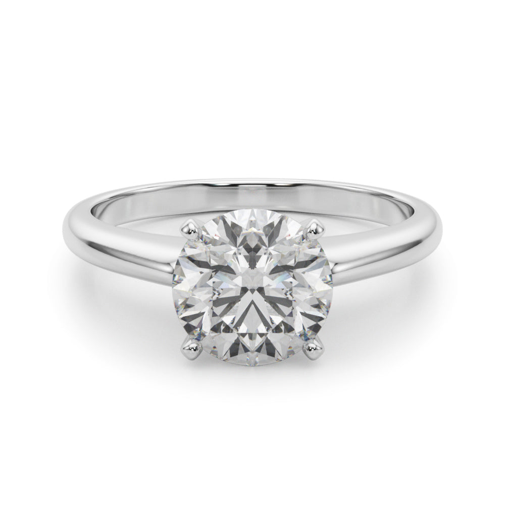 Elegant 14kt White Gold Remount Ring Setting - Style 