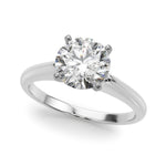 Elegant 14kt White Gold Remount Ring Setting - Style 