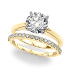 Elegant 14kt White Gold Remount Ring Setting - Style 