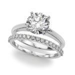 Elegant 14kt White Gold Remount Ring Setting - Style 