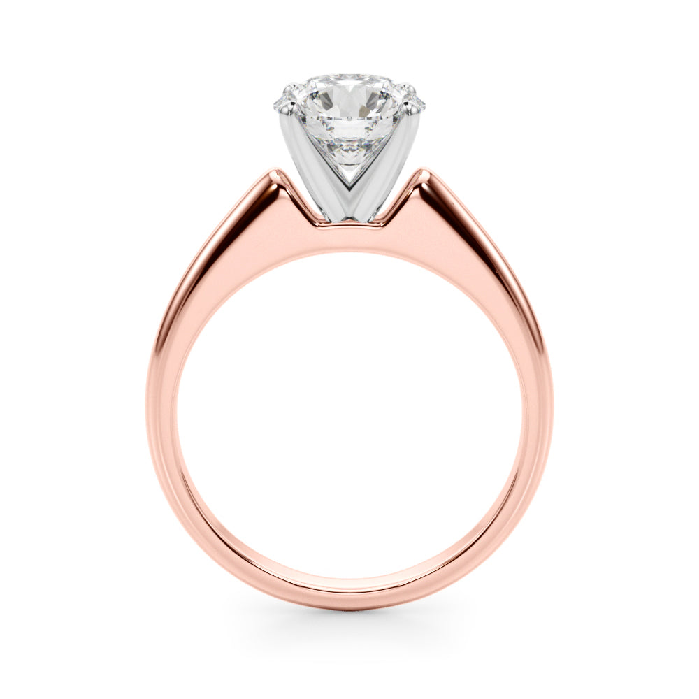 Elegant 14kt White Gold Remount Ring Setting - Style 