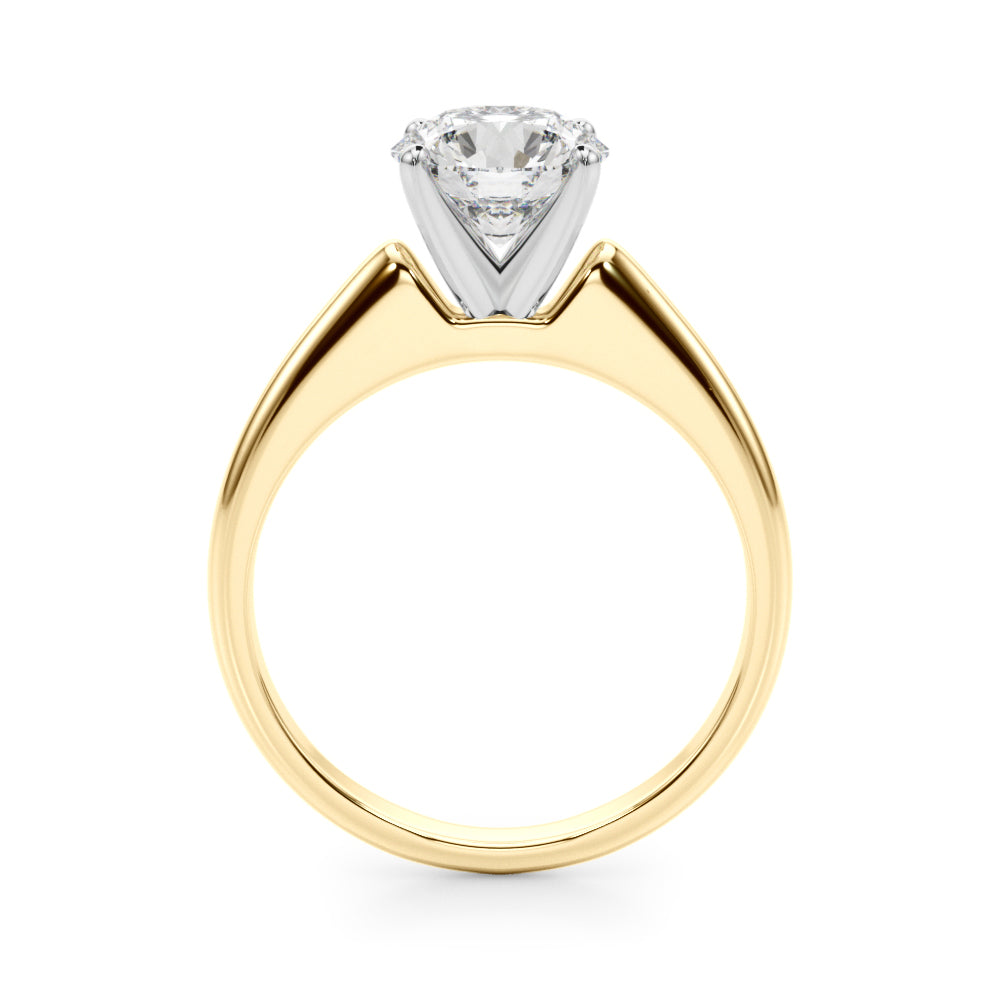 Elegant 14kt White Gold Remount Ring Setting - Style 
