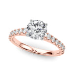 Elegant 14k White Gold Remount Ring with 3/8 ct. tw SI1-SI2 G-H Diamonds - Style 