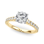 Elegant 14k White Gold Remount Ring with 3/8 ct. tw SI1-SI2 G-H Diamonds - Style 