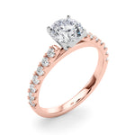 Elegant 14k White Gold Remount Ring with 3/8 ct. tw SI1-SI2 G-H Diamonds - Style 