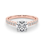 Elegant 14k White Gold Remount Ring with 3/8 ct. tw SI1-SI2 G-H Diamonds - Style 