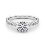Elegant 14k White Gold Remount Ring with 3/8 ct. tw SI1-SI2 G-H Diamonds - Style 
