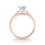 Elegant 14k White Gold Remount Ring with 3/8 ct. tw SI1-SI2 G-H Diamonds - Style 