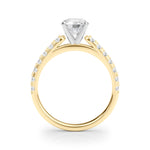 Elegant 14k White Gold Remount Ring with 3/8 ct. tw SI1-SI2 G-H Diamonds - Style 
