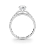 Elegant 14k White Gold Remount Ring with 3/8 ct. tw SI1-SI2 G-H Diamonds - Style 