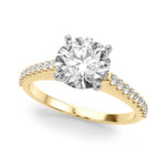 Stunning 14kt White Gold Semi-Mount Ring with 1/4 ct TW Diamonds
