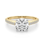 Stunning 14kt White Gold Semi-Mount Ring with 1/4 ct TW Diamonds