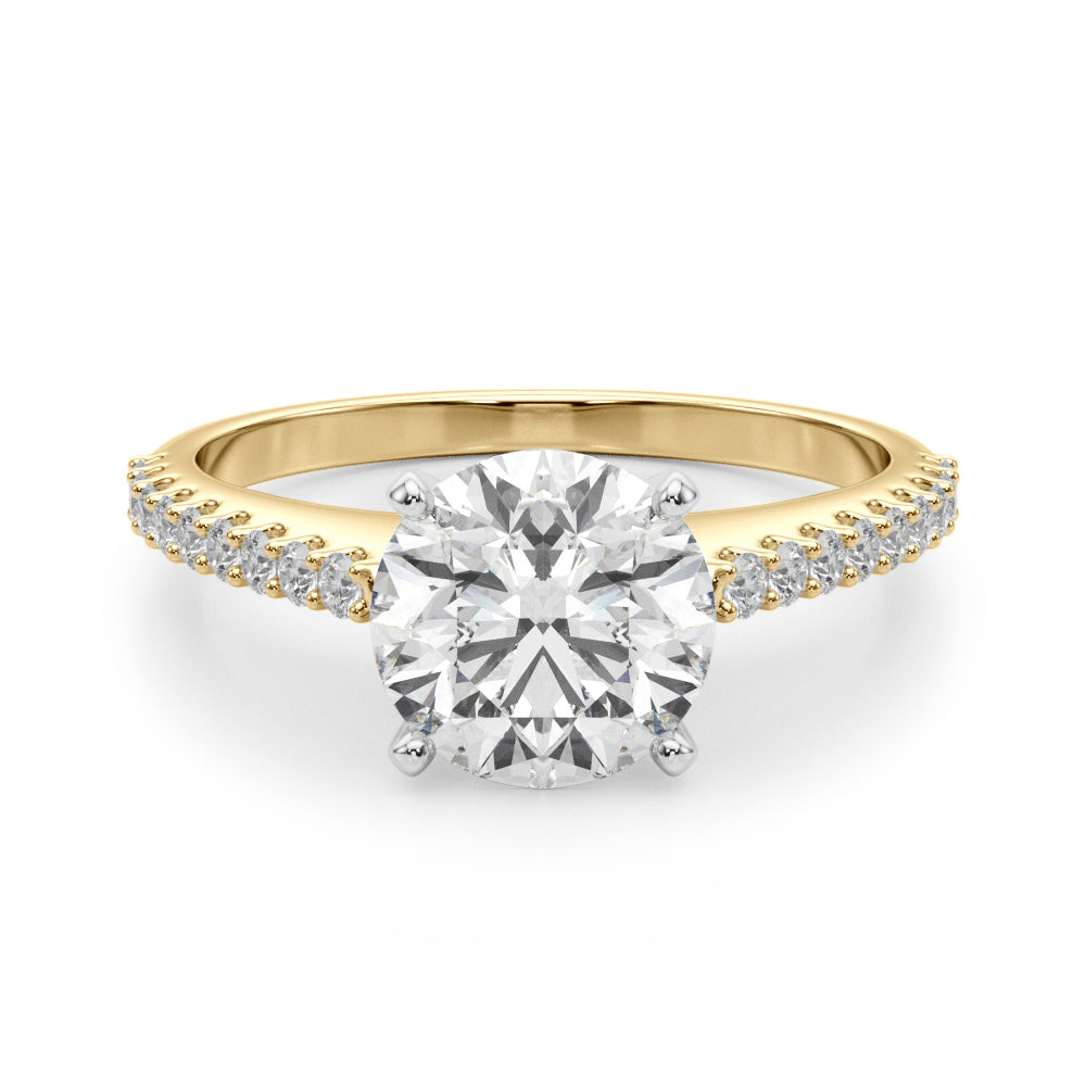 Stunning 14kt White Gold Semi-Mount Ring with 1/4 ct TW Diamonds