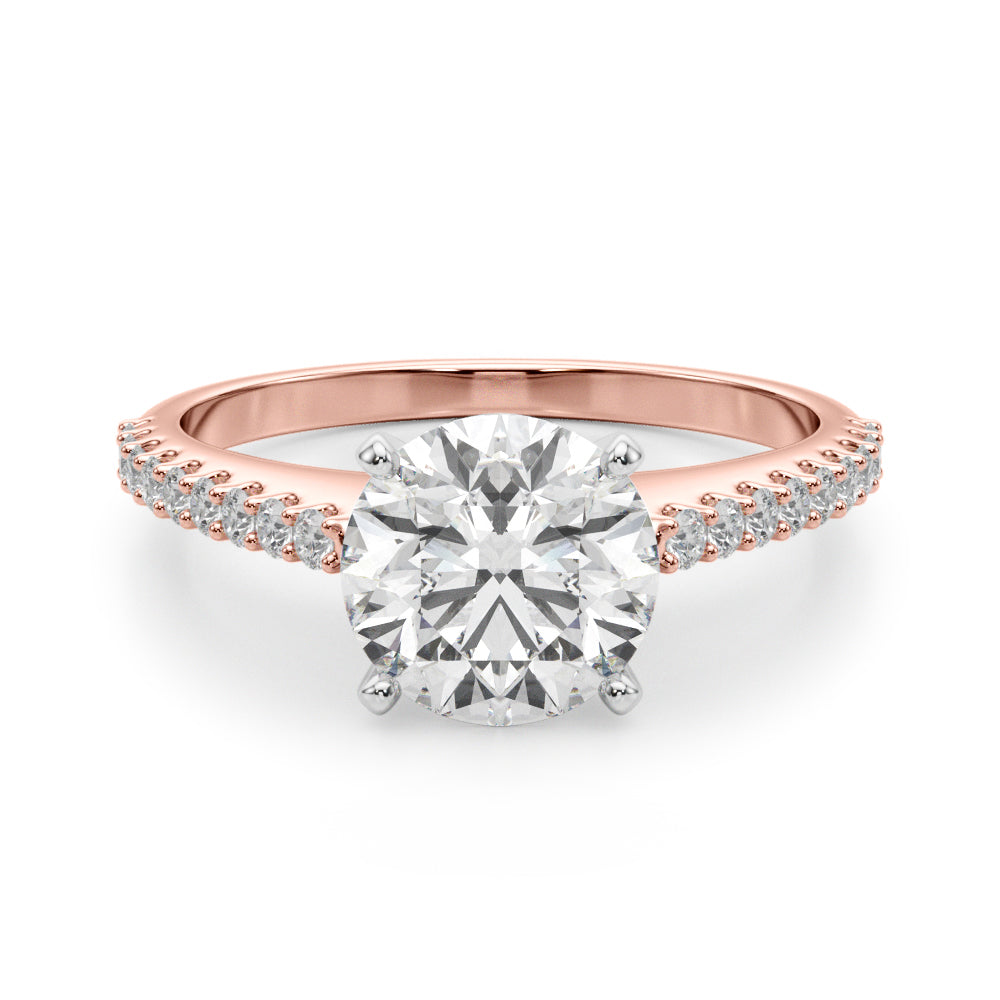 Stunning 14kt White Gold Semi-Mount Ring with 1/4 ct TW Diamonds