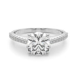 Stunning 14kt White Gold Semi-Mount Ring with 1/4 ct TW Diamonds