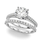 Stunning 14kt White Gold Semi-Mount Ring with 1/4 ct TW Diamonds