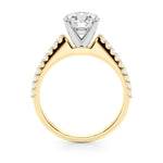 Stunning 14kt White Gold Semi-Mount Ring with 1/4 ct TW Diamonds