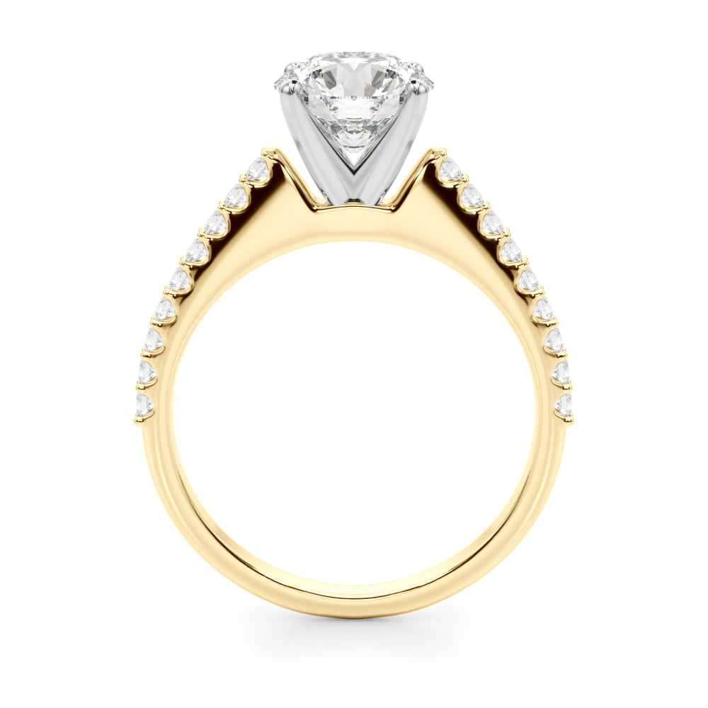 Stunning 14kt White Gold Semi-Mount Ring with 1/4 ct TW Diamonds