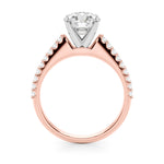 Stunning 14kt White Gold Semi-Mount Ring with 1/4 ct TW Diamonds