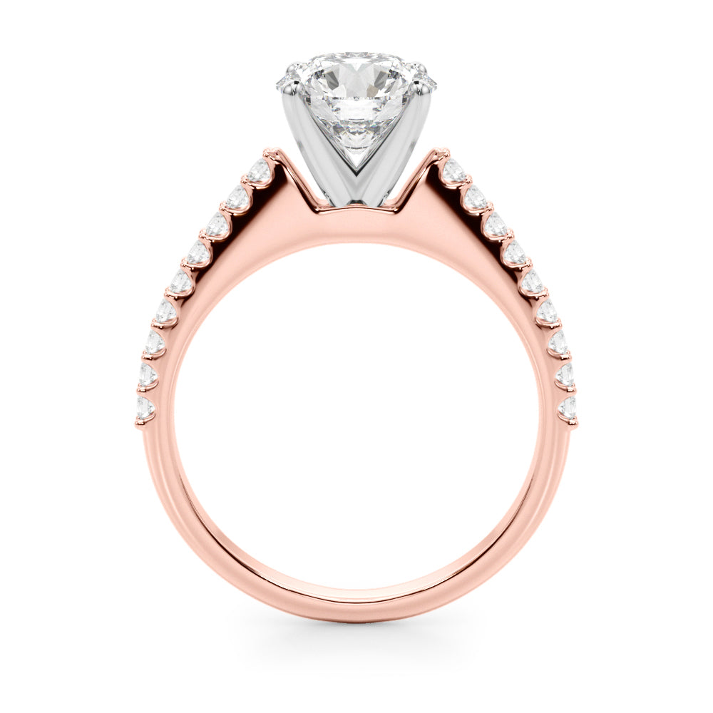 Stunning 14kt White Gold Semi-Mount Ring with 1/4 ct TW Diamonds
