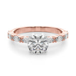 Elegant 14kt White Gold 1/2 Carat TW SI1-SI2 G-H Diamond Semi-Mount Ring