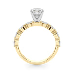 Elegant 14kt White Gold 1/2 Carat TW SI1-SI2 G-H Diamond Semi-Mount Ring