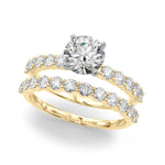 14kt White Gold 1/2 ct tw SI1-G/H Diamond Semi-Mount Engagement Ring - STYLE 
