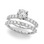 14kt White Gold 1/2 ct tw SI1-G/H Diamond Semi-Mount Engagement Ring - STYLE 