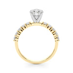 14kt White Gold 1/2 ct tw SI1-G/H Diamond Semi-Mount Engagement Ring - STYLE 
