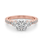 Elegant 14kt White Gold 5/8 Carat TW SI1-SI2 G-H Diamond Semi-Mount Engagement Ring Setting - Style 