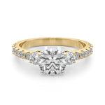Elegant 14kt White Gold 5/8 Carat TW SI1-SI2 G-H Diamond Semi-Mount Engagement Ring Setting - Style 