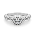Elegant 14kt White Gold 5/8 Carat TW SI1-SI2 G-H Diamond Semi-Mount Engagement Ring Setting - Style 