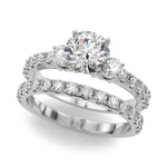 Elegant 14kt White Gold 5/8 Carat TW SI1-SI2 G-H Diamond Semi-Mount Engagement Ring Setting - Style 