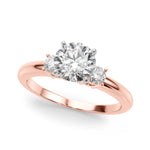 Elegant 14kt White Gold Semi-Mount Diamond Ring - 1/5 ct TW