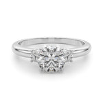 Elegant 14kt White Gold Semi-Mount Diamond Ring - 1/5 ct TW