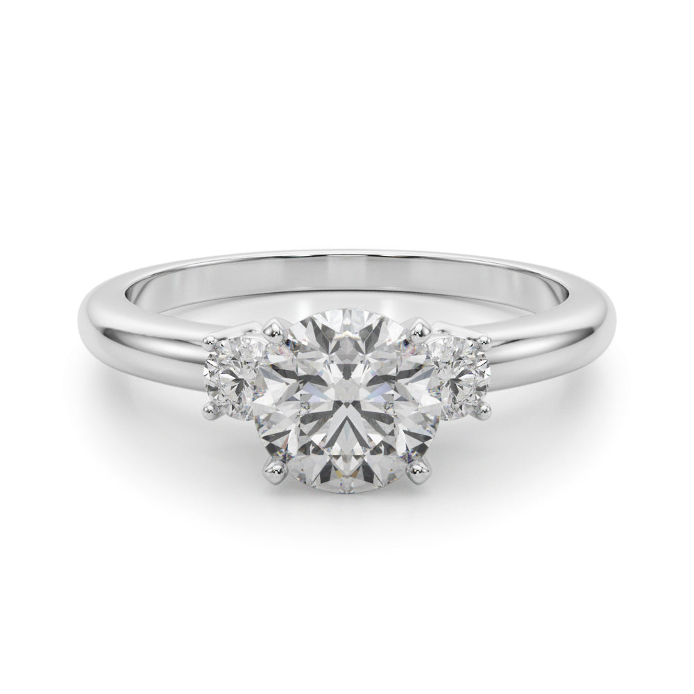 Elegant 14kt White Gold Semi-Mount Diamond Ring - 1/5 ct TW